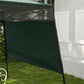 7' x 7' Green Pop-Up Canopy Tent with Backpack & Inclined Legs