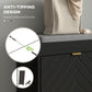 Shoe Storage with Seat, Upholstered Hallway Bench, Shoe Bench with 2 Flip Drawers and 4 Vents for 8 Pairs of Shoes