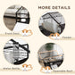 Guinea Pig Cage with Foldable Detachable Playpen, Rolling Rabbit Chinchilla Hedgehog Bunny Cage Small Animal Habitat with Water Bottle, Hay Feeder