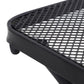 Square Outdoor Side Table, Metal Outdoor Patio Table, Garden Coffee Side Bistro Tables with Mesh Grid Top for Balcony, Porch, Backyard, 17.7" x 17.7" x 19.7", Black