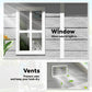 6x5 Plastic Garden Storage Shed with Floor Window Lockable Doors and Vents Outdoor Wood Effect Grey