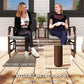 Patio Glider Rocking Chair 2 Person Outdoor Loveseat Rocker Garden Furniture Bench, Black
