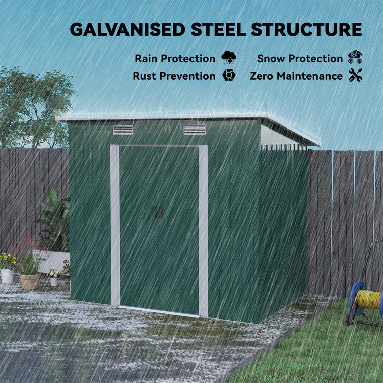 7' x 4' Metal Storage Shed