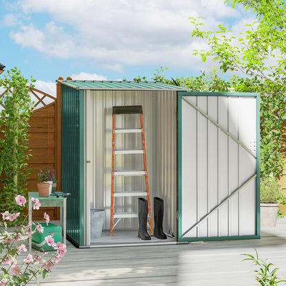 3.3' x 3.4' Lean-To Shed with Lockable Doors