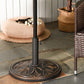 29 lb Heavy Duty Concrete Umbrella Base, 19" Round Parasol Holder for Outdoor, Garden, Backyard, Deck, Bronze