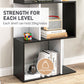 Modern Bookcase 5-Tier Display Shelf Storage Shelf Room Divider Living Room Home Office Furniture, Black