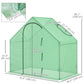 6 x 3.3 x 5.5ft Walk-in Garden Greenhouse with Door & Top Window, Portable Mini Greenhouse for Plants Flowers Herbs Tomatoes, Outdoor Hot House Growing Tent with Steel Frame & PE Cover