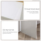 180° Rotating Home Office Corner Desk Storage Shelf Cabinet White