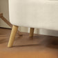 47 Inches Storage Ottoman Bench, End of Bed Bench, Upholstered Teddy Fleece Storage Chest for Living Room, Beige