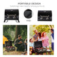 2 Burner Propane Gas Grill, Outdoor Portable Tabletop BBQ with Foldable Legs, 10000 Each Burner, Lid, for Camping, Picnic, Backyard, Black
