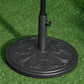 29lbs Cement Round Umbrella Base Heavy Duty 19" HDPE Parasol Stand, Black