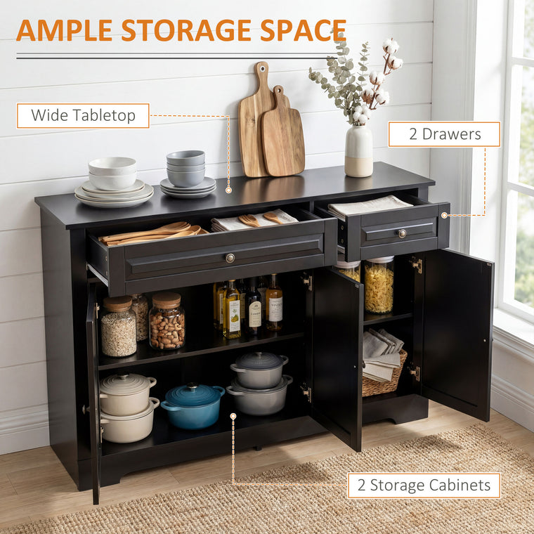 Sideboard Buffet Cabinet with 2 Drawers