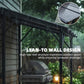 Hardtop Grill Gazebo, Lean-to BBQ Shelter with Polycarbonate Roof for Outdoor, Patio, Lawn