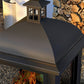Wood-Burning Fire Pit, Chimney Style Firepit with Poker, 26" x 26", Black