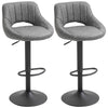 Swivel Counter Height Bar Stools Set of 2 - Grey
