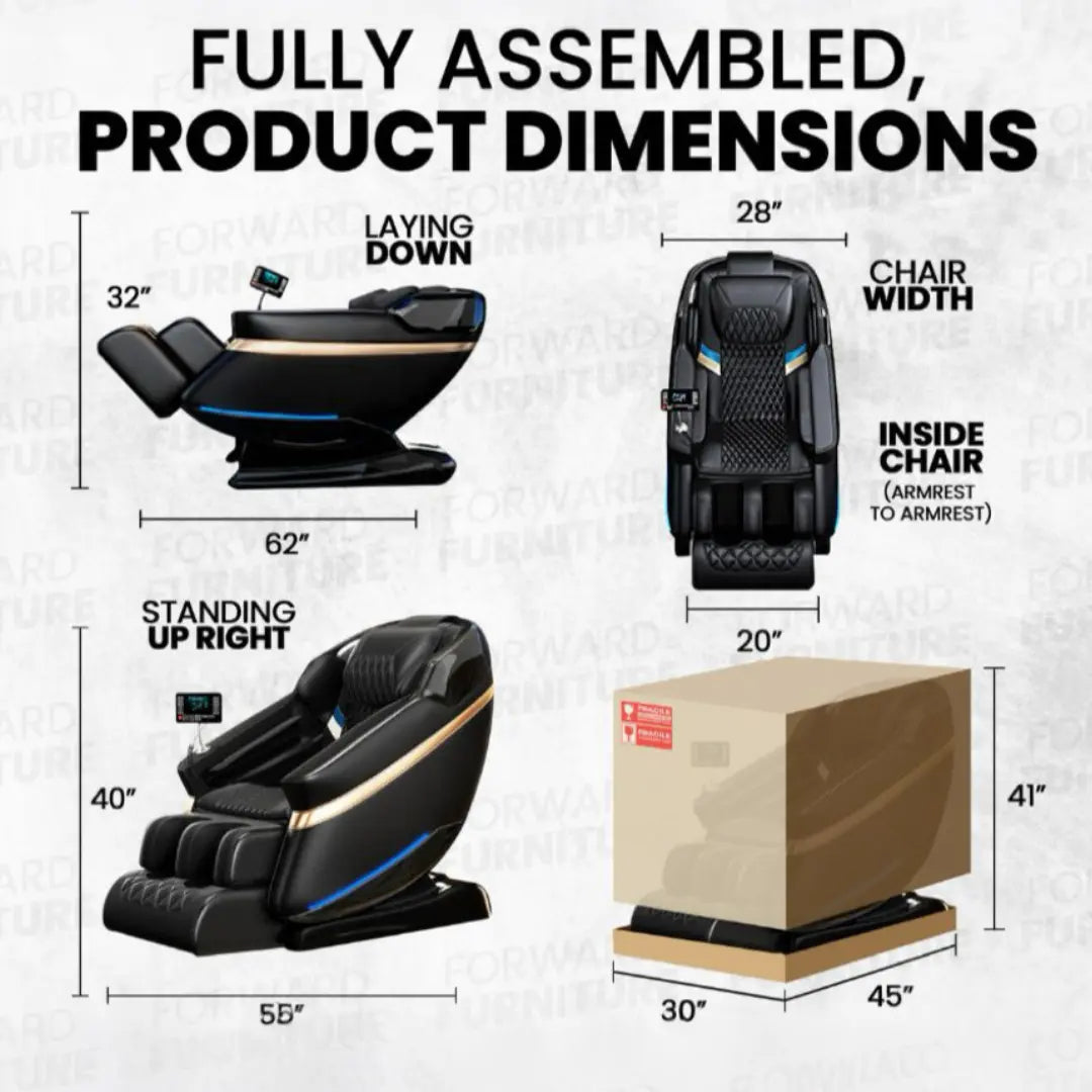 Bliss Leather Heated Massage Chair Pro
