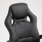 Racing Gaming Chair Office Chair Computer Desk Gamer Chair with Swivel Wheels, Padded Headrest, Tilt Function, Grey