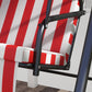 3-Seater Outdoor Porch Swing with Adjustable Canopy, Patio Swing Chair for Garden, Poolside, Backyard, Red