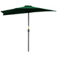 9.8ft Half Umbrella Semi Round Patio Parasol with Crank Handle, Top Vent for Garden, Balcony- NO BASE INCLUDED, Green