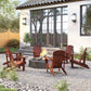 Classic Adirondack Chair, Muskoka Chairs, Garden Deck Chair with Cup Holder for Patio, Indoor, Backyard, Dark Grey
