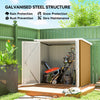 5' x 3' Metal Tool Shed with Double Doors