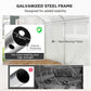 Walk-in Tunnel Greenhouse with Galvanized Steel Frame and Windows, Garden Planting Warm House, 13' x 10' x 6.5' , White