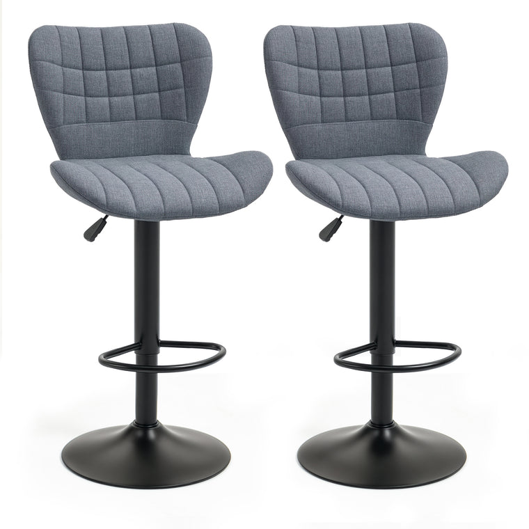 Adjustable Swivel Bar Stools Set of 2