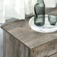 Farmhouse Sideboard Buffet Cabinet, Storage Cabinet with Barn Doors, Ash Grey