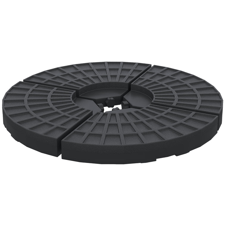 Set of 4 Portable Umbrella Base Weights for Cross Base