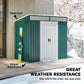 6.5' x 4' Storage Shed with Sliding Doors and Foundation Kit