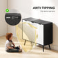 Modern Sideboard and Buffet, Dining Room Cabinet with Adjustable Shelves and 3 Doors, Black