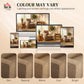 Accent Chair, Velvet-feel Fabric Armchair with Wide Seat, Spring Cushion, Solid Wood legs, Brown