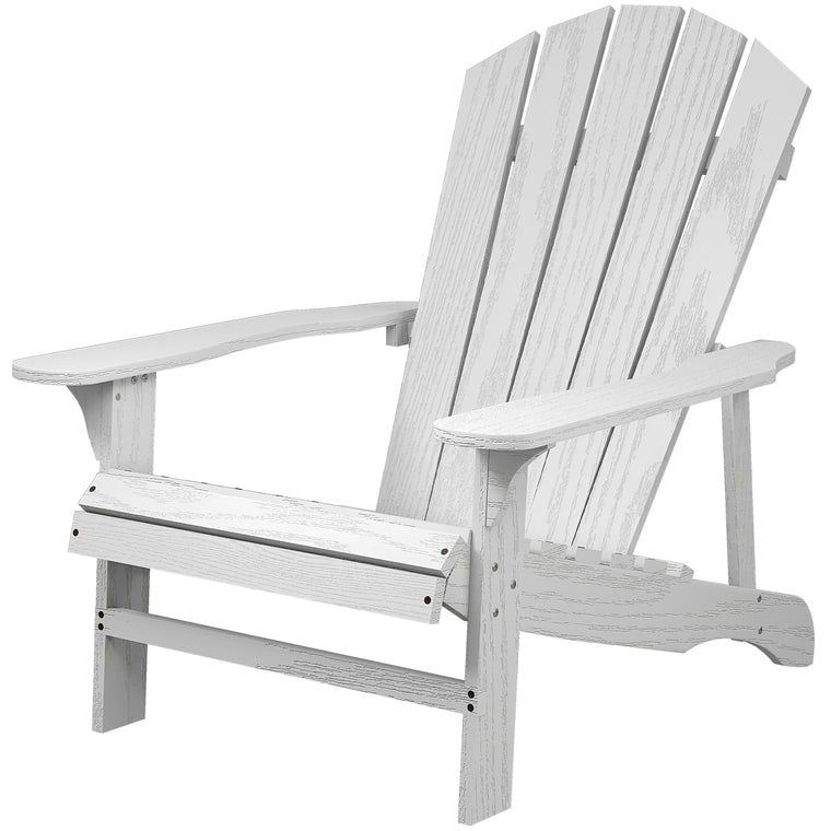 Wood Adirondack Chair with Slatted Design