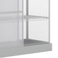 Aluminum Cold Frame Greenhouse, Raised Planter Bed Protection with Openable Top and 2 Shelves for Outdoor Indoor