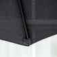 10' x 8' Round Market Umbrella, Patio Umbrella with Crank Handle and Tilt, Outdoor Parasol for Garden, Black