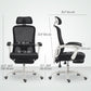 Ergonomic Office Chair, Mesh Reclining Desk Chair with Adjustable Lumbar Support, Headrest, Black