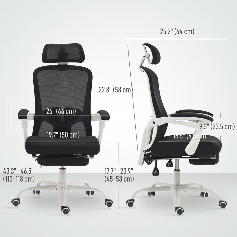 Ergonomic Mesh Reclining Office Chair with Headrest