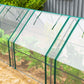 Portable Mini Greenhouse Tunnel Growing Tent Plants Flower Warm House w/ Zippered Roll-up Doors, Clear
