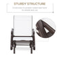 Outdoor Glider Chair, Patio Glider with Steel Frame and Mesh Fabric, Outdoor Chair for Backyard, Garden, Porch, Beige