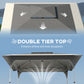 11.5 x 11.5 ft Pop Up Canopy Tent with 1-Button Push Easy Setup, UPF 50+ 2-Tier Instant Canopy with Carry Bag, Dark Grey
