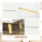 Nightstand, Bedside Table with 2 Drawers, Modern Side End Table with Solid Wood Legs for Bedroom, White