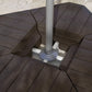 Offset Umbrella Base Outdoor Umbrella Weights, 132 lb. Capacity Water or 176 lb. Capacity Sand, Brown
