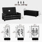 Upholstered Flip Top Storage Bench Fabric Ottoman for Bedroom, Living room, Dark Grey