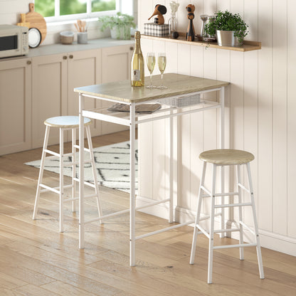 3-Piece Counter Height Bar Table Set