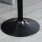 Bar Stools Set of 2, Swivel Counter Height Barstools with Back, Footrest, Adjustable Height, Black