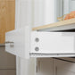 Kitchen Trolley Mobile Kitchen Island on Wheels Serving Cart Wooden Storage w/ Drawer and Towel Bar White