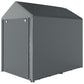 4 x 6ft Outdoor Storage Shed Tent, Portable Shed with Roll-up Door for Motorcycle, Bike, Garden Tools