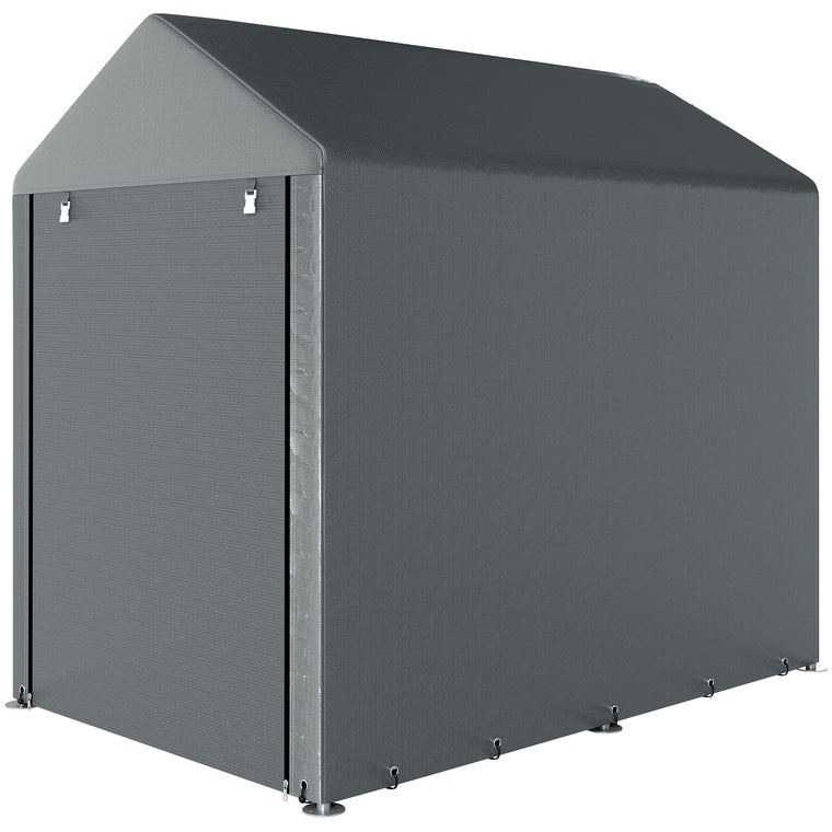 4' x 6' Bike Shed with Roll-Up Door