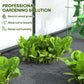 Walk-in Lean-to Greenhouse, Outdoor Gardening Green House with Zipper Roll-up Doors and Window