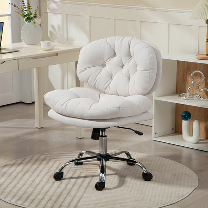 Armless Office Chair with Adjustable Height